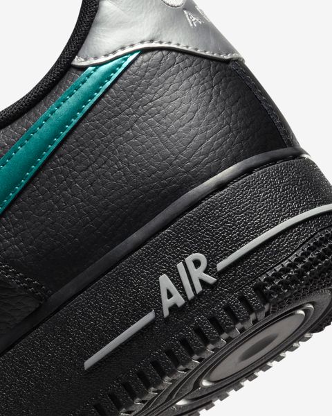 Кросівки Nike AIR FORCE 1 07 Black/Wolf Grey/Metallic Silve (FD0654-001SH) FD0654-001SH фото